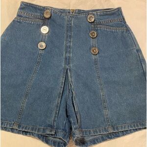 Essential squeeze jeans, vintage Y2K women’s mini skorts size 5/6 100% cotton